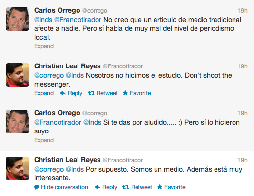 Diálogo entre Carlos y Christian