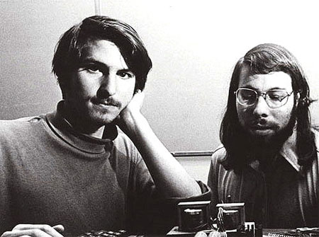 Steve Jobs and Steve Wozniak, creators of Apple Computers
