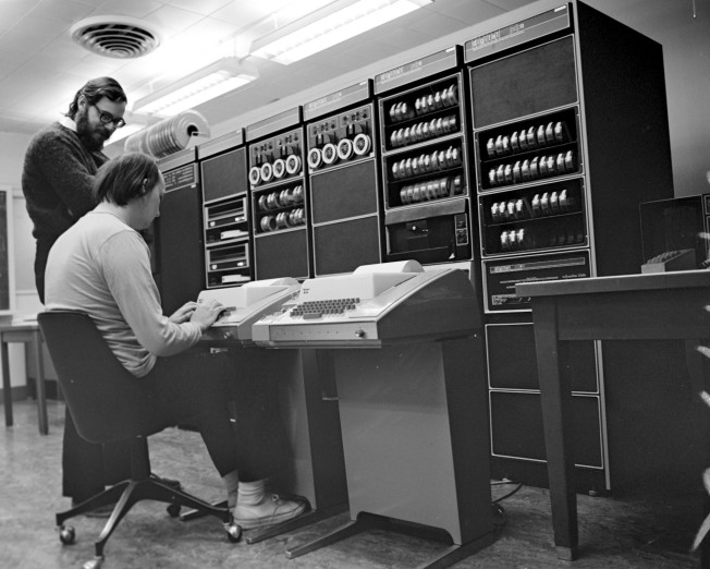 Ritchie and Thompson working on Unix