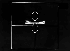 Screenshot of Ken Thompson’s Space Travel game