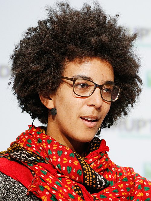 Timnit Gebru in 2018 (image taken from Wikipedia)